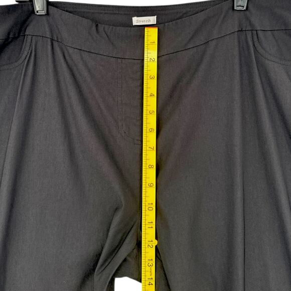 Drapers & Damons Black Stretch Full Length Straight Leg Classic Pants Size 2X - Picture 6 of 7
